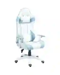 HOMCOM Gaming Chair for Adults Faux Leather Computer Chair w/ 3D Armrests Blue
