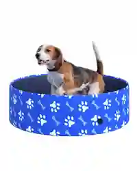 PawHut Dog Swimming Pool Foldable Pet Bathing Shower Tub Padding Pool Φ100cm M