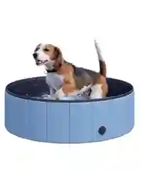 Pawhut Pet Cat Dog Swimming Pool Indoor Outdoor Bathing Foldable Inflate 100cm