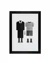 Addams Family Values Artwork Print Fred Birchal Wall Art Framed Poster Picture