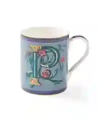 Alphabet Mug Letter P Tea Or Coffee Initial Cup 12oz Kitchenware Kit Kemp Gift