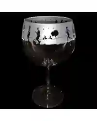 Animo Gin Glass Hand Etched Crystal Sports Balloon Tumbler Spirit Gift Running