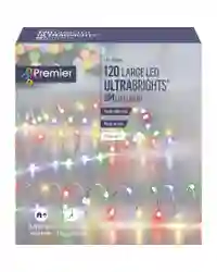 Christmas Fairy Lights 120 Multi-coloured LEDs Indoor/Outdoor Wire Decorations