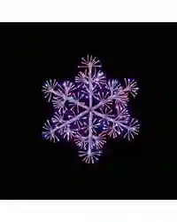 Christmas Light Up Rainbow LED Snowflake Window Decoration Indoor/Outdoor 60cm