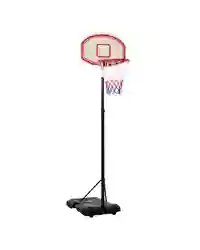 HOMCOM Basketball Stand 175-215cm Adjustable Height Sturdy Hoop w/ Wheels Base