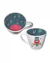 Inside Out Mug Ffrind Arbennig Welsh Novelty Ceramic Tea Cup Friend Coffee Owl