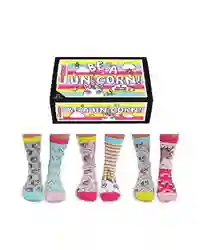 United Oddsocks Be A Unicorn Women UK Size 4 - 8 Six 6 Cute Odd Socks Set Gift